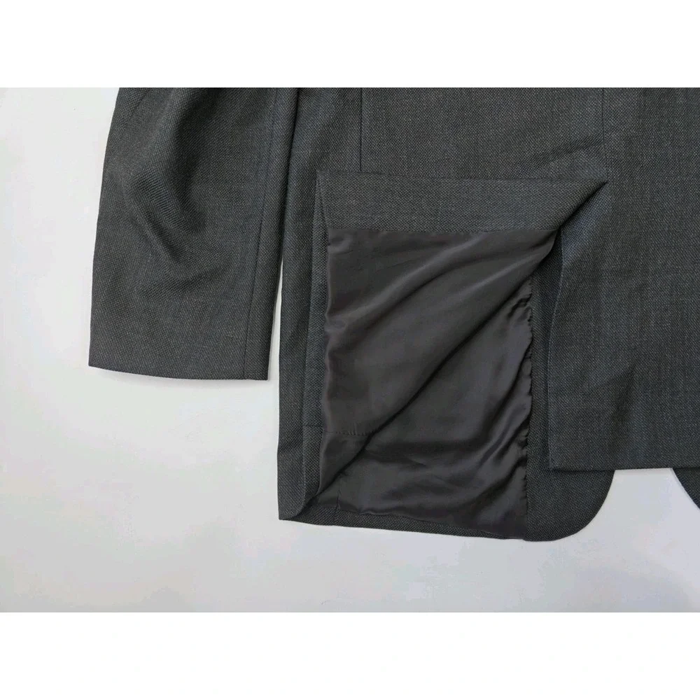 Jos A Bank Mens Wool Sport Coat 46L Dark Brown Traveler's Collection 2 Button
